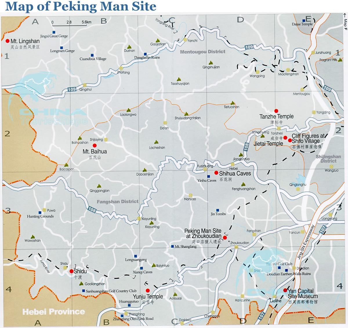 แผนที่ของ Peking