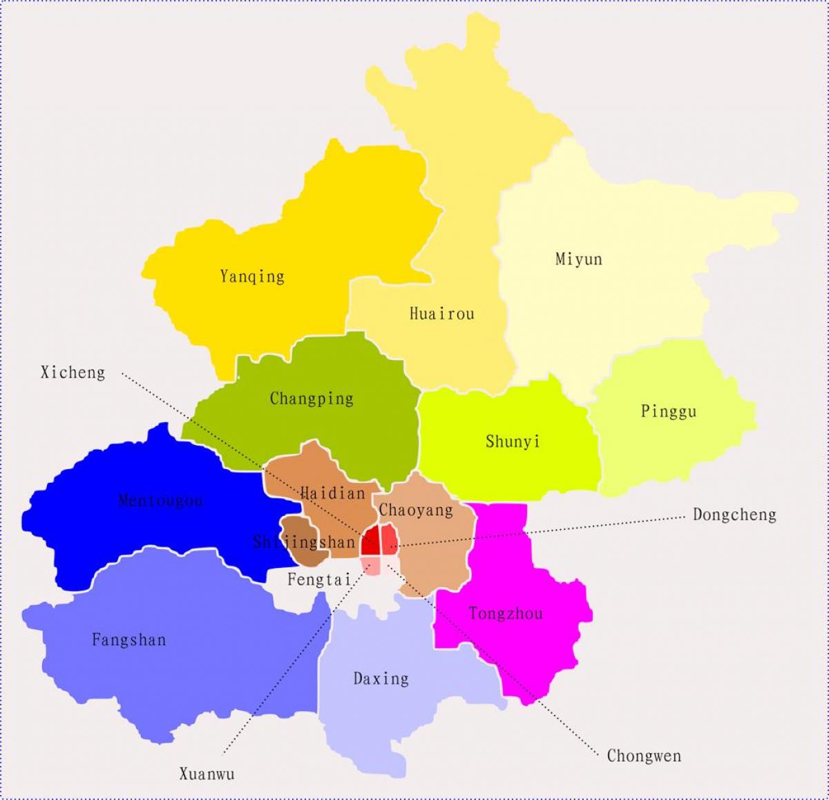 Peking ประเทศจีนแผนที่