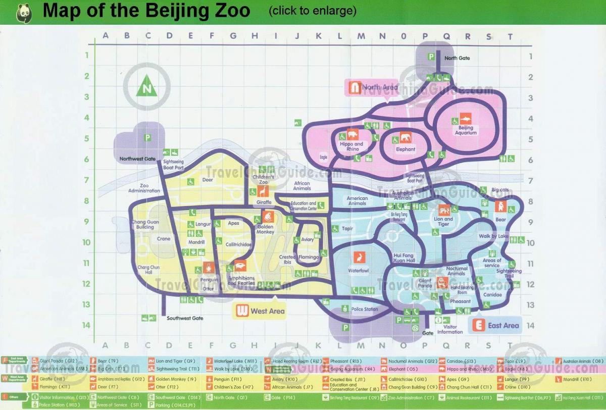 แผนที่ปักกิ่งสวนสัตว์