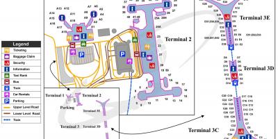 Peking นแผนที่สนามบิน