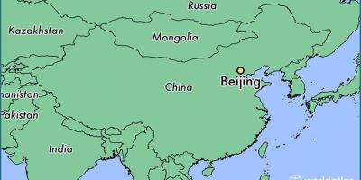 แผนที่ของประเทศจีนแสดงปักกิ่ง