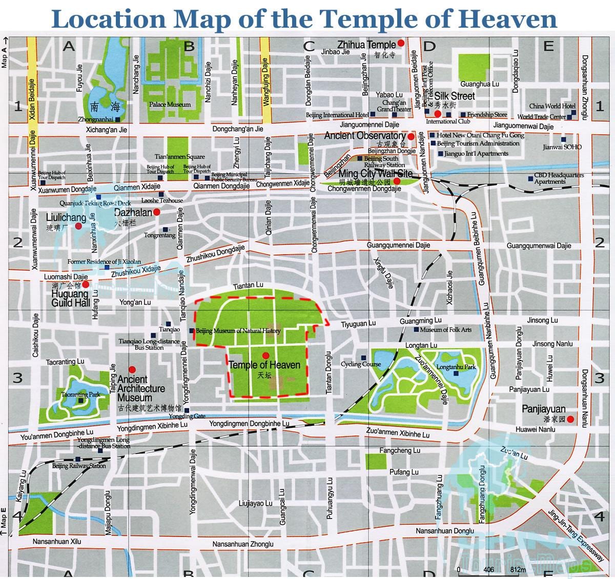 แผนที่ของวิหารแห่งสรวงสวรรค์ 