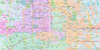 แผนที่ของถนนปักกิ่ง