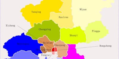 Peking ประเทศจีนแผนที่