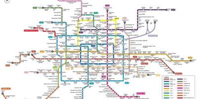 ปักกิ่งมาถึงที่รถไฟใต้ดินแผนที่ 2016