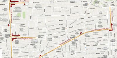 แผนที่ปักกิ่งเดินทัวร์ 