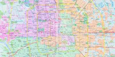 แผนที่ของแผนที่ปักกิ่งแอ๊ป