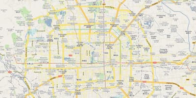 ปักกิ่งเมืองหลวงสนามบินแผนที่