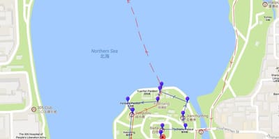แผนที่ของ beihai วนสาธารณะ