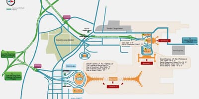 สนามบินปักกิ่งเทอร์มินัลแผนที่