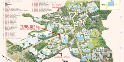 Tsinghua มหาวิทยาลัยวิทยาลัยบนแผนที่