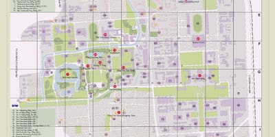 Tsinghua มหาวิทยาลัยบนแผนที่